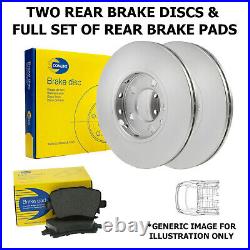 For Citroen Ds3 Rear Brake Discs Pads Bearings Abs Rings Hub Nuts 2009 2016
