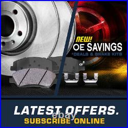 For Escalade Chevy Tahoe Yukon Front+Rear Drill Slot Brake Rotors + Ceramic Pads