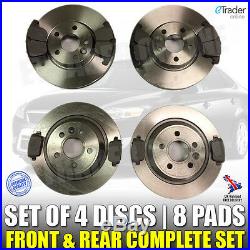 For FORD MONDEO MK4 BRAKE DISCS AND PADS 07- 15 2.0 TDCi FRONT & REAR SET BRAKES
