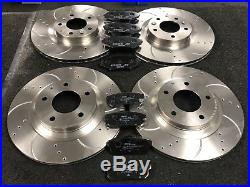 For Mazda Rx8 Drilled Grooved Brake Discs & Mintex Pads Front Rear