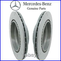 For Mercedes X204 W212 W218 W219 Set of 2 Rear Vented Brake Disc Rotors Genuine