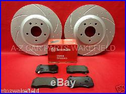 For Nissan 350z 350 z roadster G35 front rear grooved brake discs brembo pads