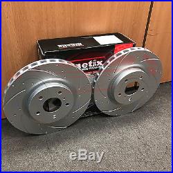 For Nissan 350z Infiniti G35 Front Rear Dimpled Grooved Brake Discs Brembo Pads