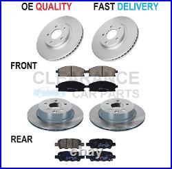 For Nissan Elgrand E51 2.5 3.5 Front + Rear Brake Discs & Pads Set 2002 To 2010