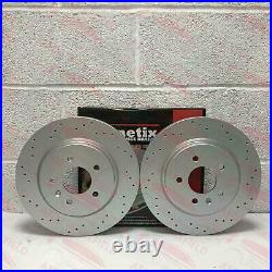 For Vauxhall Astra J Gtc Vxr Front Rear Drilled Brake Discs Brembo Pads Set