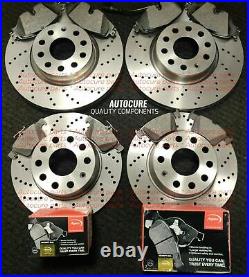 For Vauxhall Insignia Front And Rear Drilled Brake Discs & Pads