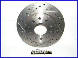 Ford 9 Inch Rear Disc Brake Conversion Kit Drilled & Slotted Rotors Ford Cars