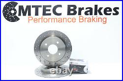 Ford Fiesta ST150 MK6 04-09 Performance Front Rear Drilled Brake Discs MTEC Pads