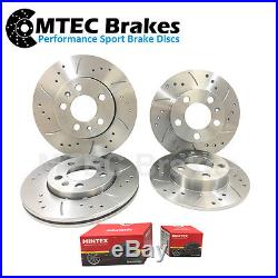 Ford Fiesta ST180 2012- Drilled Grooved Front & Rear Brake Discs & Pads