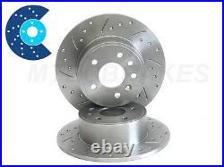 Ford Fiesta ST ST150 Rear Brake Discs Drilled Grooved
