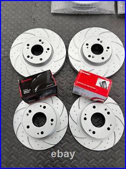 Ford Focus MK3 ST250 2.0 Dimpled Grooved Brake Discs Brembo Pads Front & Rear