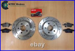 Ford Focus ST225 2.5 Rear Drilled Grooved Brake Discs & Mintex Pads