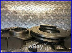 Ford Transit Custom Front & Rear DRILLED & GROOVED Discs & Pads 2.2TDCi 2012