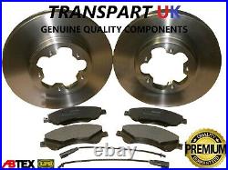 Ford Transit Mk7 2.2 Fwd Front And Rear Brake Discs And Pads Set 06 To 14