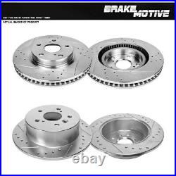 Front And Rear Brake Rotors For 2012 2013 2014 2016 Toyota Camry Avalon ES350