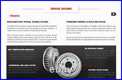Front Brake Rotors + Ceramic Pads Rear Drums + Shoes For Cherokee Wrangler
