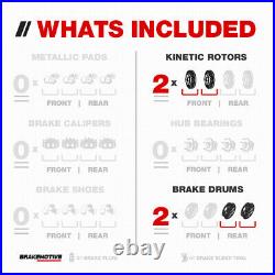Front Brake Rotors & Rear Brake Drums For Chevy S10 Blazer Pickup Sonoma Hombre