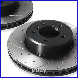 Front Drilled Grooved 324mm Brake Discs For Bmw 5 Series E60 E61 520d 530d 02-10