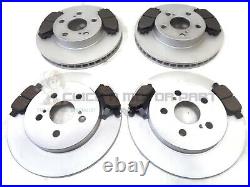 Front & Rear Brake Discs & Pads For Toyota Prius 1.8 Hybrid 2009-2015