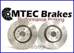 Front Rear Brake Discs & Pads Mercedes S350 S400 Hybrid S350d Drilled 2013