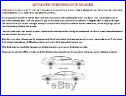 Front & Rear Brake Kit Toyota Tundra Drilled and Slotted Brake Rotors with Pads