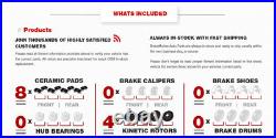 Front+Rear Brake Rotors And Ceramic Pads For 2013 2014 2015 2017 Honda Accord