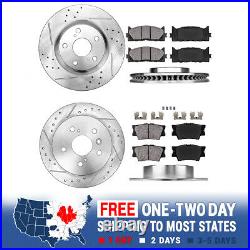 Front+Rear Brake Rotors And Ceramic Pads For Lexus ES350 Toyota Avalon Camry