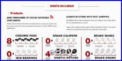 Front+Rear Brake Rotors Ceramic Pads For 2007 -2014 2015 2016 2017 Jeep Wrangler