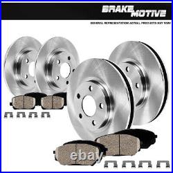 Front+Rear Brake Rotors +Ceramic Pads For 2012 2013 2014 2017 Toyota Camry