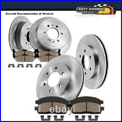 Front Rear Rotors Ceramic Pads For 2002 2003 2004 2005 2006 Expedition 2WD 4WD
