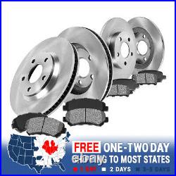 Front+Rear Rotors Metallic Pads For 2002 2003 2004 2005 Dodge Ram 1500 2WD 4WD