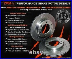 Front+Rear Slotted Disc Brake Rotors suit Nissan 200SX S14 S15 Silvia 2.0 Turbo