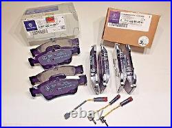 Front and Rear Brake Pad Sets with Sensors For MERCEDES C CL CLK CLS E S GENUINE