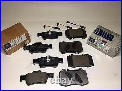 Front and Rear Brake Pad Sets with Sensors For MERCEDES C CL CLK CLS E S GENUINE