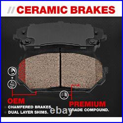 Front and Rear Brakes Rotors + Brake Pads For Chevy Cobalt Malibu Pontiac G6 G5