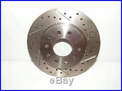 GM G-Body Rear Disc Brake Conversion Kit Drilled & Slotted Rotors 4 Wheel