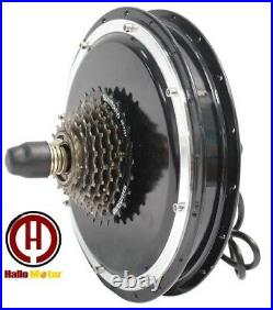 Hallomotor Ebike 36V 48V 1500W Thread-on Rear Hub Motor Brushless Gearless