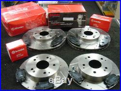 for HONDA CIVIC TYPE-R EP3 01-05 FRONT & REAR BRAKE DISCS AND MINTEX PADS NEW