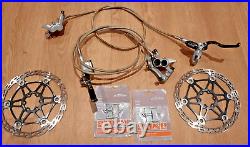 Hope Mono M4 Brakes Front Rear Braided Hoses Floating rotors and mounts 2