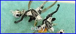 Hope Tech 2 Hydraulic Disc Brakes Set With Sram XO Gear Shifters Braided Hoses