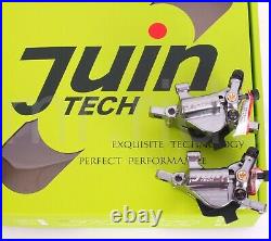 JUIN R1 Hydraulic Cyclocross/Road Bike Disc Brake set Front+Rear 160 rotors Gray
