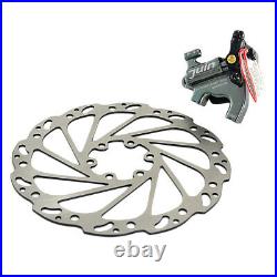JUIN TECH F1 Hydraulic FlatMount Road CX DiscBrakeSet 160mm with Rotor, Gray