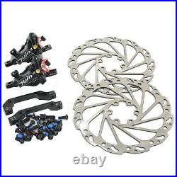 JUIN TECH R1 Hydraulic Road CX Disc Brake set 160mm with Rotor (Front+Rear), Black