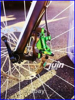 Juin Tech R1 Road Cyclocross Gravel Bicycle Bike Hydraulic Disc Brake Set Green