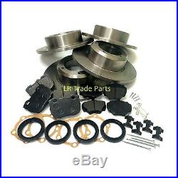 Land Rover Discovery 1 200tdi 300tdi Front & Rear Solid Brake Discs & Pads Kit
