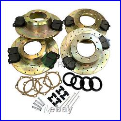 Land Rover Discovery 1 Full Front & Rear Performance Brake Discs & Pads Kit Set