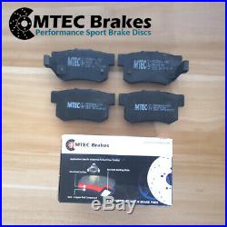 Lexus IS200 99-06 Front Rear Drilled Grooved MTEC Brake Discs & MTEC Brake Pads