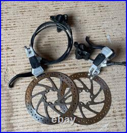 MAGURA LOUISE HYDRAULIC DISC BRAKE SET FRONT and REAR rotors 160mm