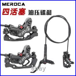 MEROCA Bicycle M4 Oil Disc 4 Piston Bilateral Brakes Oil Pressure Disc Brake