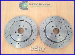 MG TF 160 304mm Front Rear Drilled Grooved Brake Discs